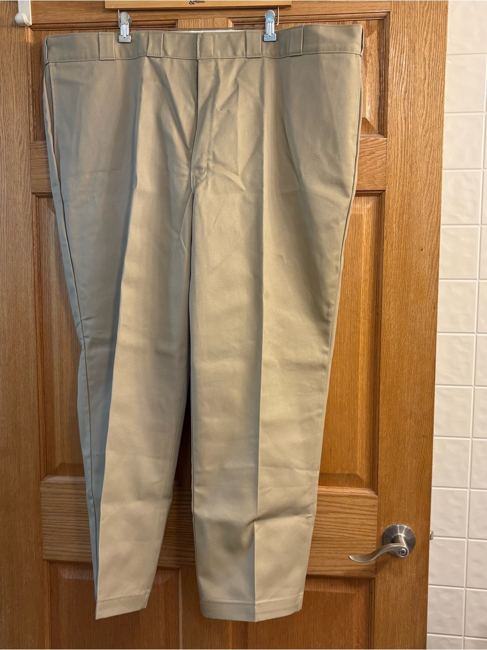 Dickies Original 874 Work Pants Khaki Wear Flat Front Men’s 50X30 Chino 874KH